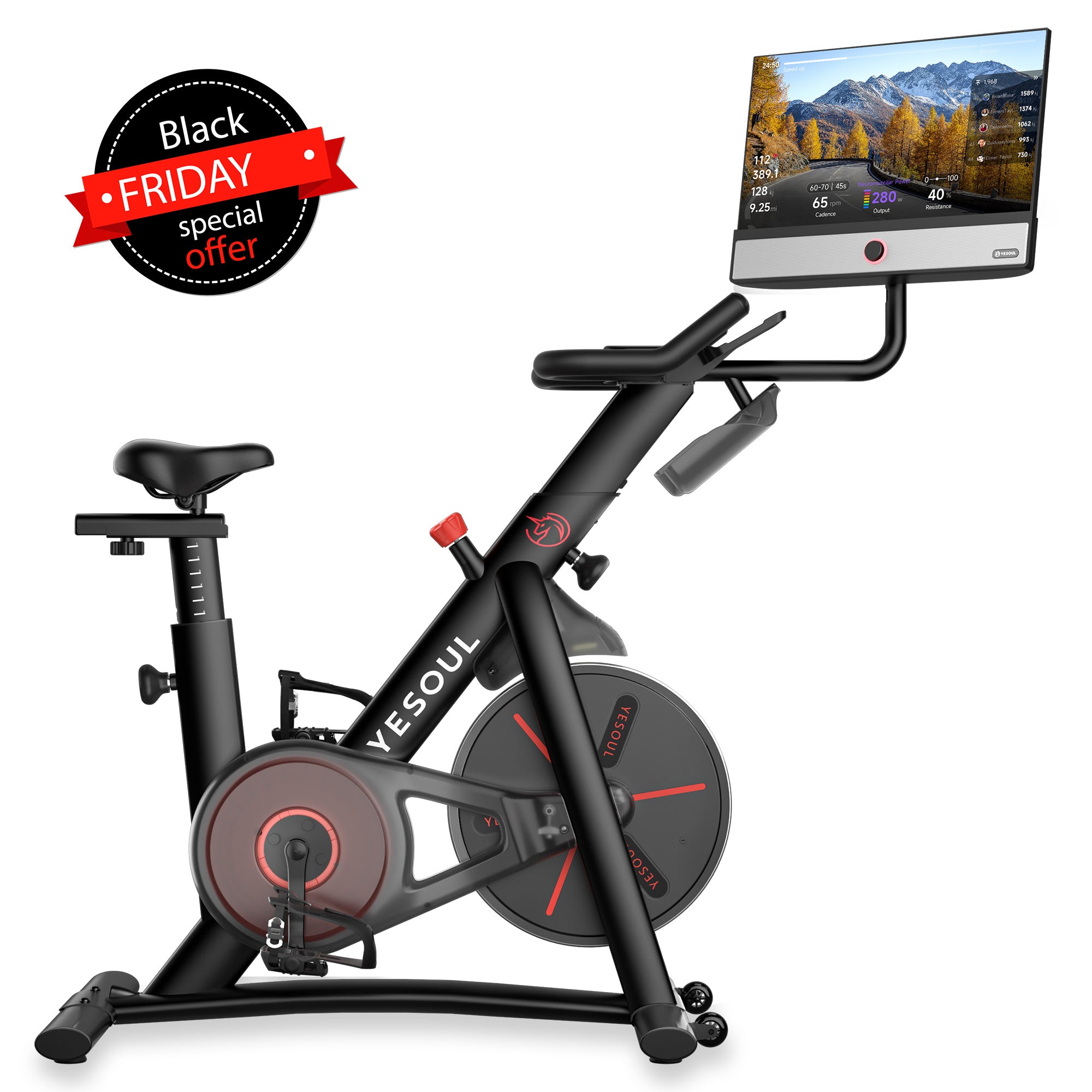 Spin bikes with resistance display sale