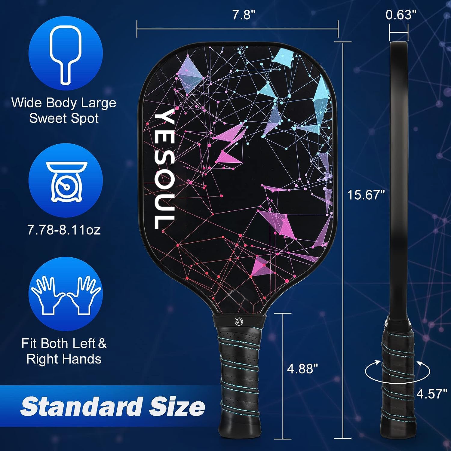 Yesoul Carbon Fiber Pickleball Set